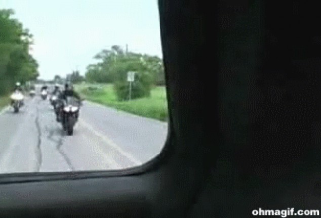Accidente motociclista sorpresa
