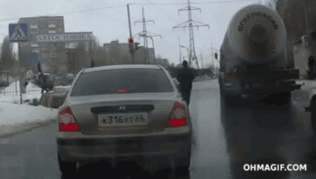 Carretera rusa suicidio intento falla