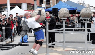 Concursante de el hombre más fuerte del mundo