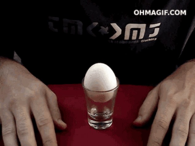Inversión de huevo sin tocar