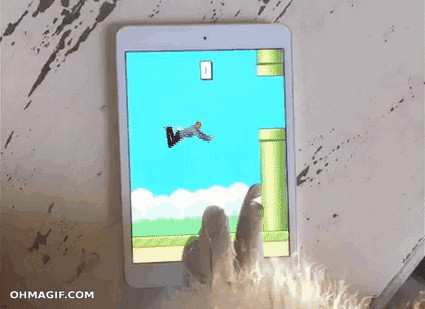 Pájaro Flappy apesta a Flappy humana