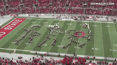 Victoria de banda marchante de Ohio State University