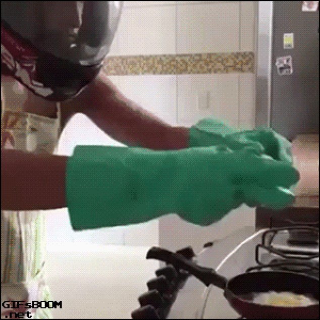 Yo haciendome un huevo frito